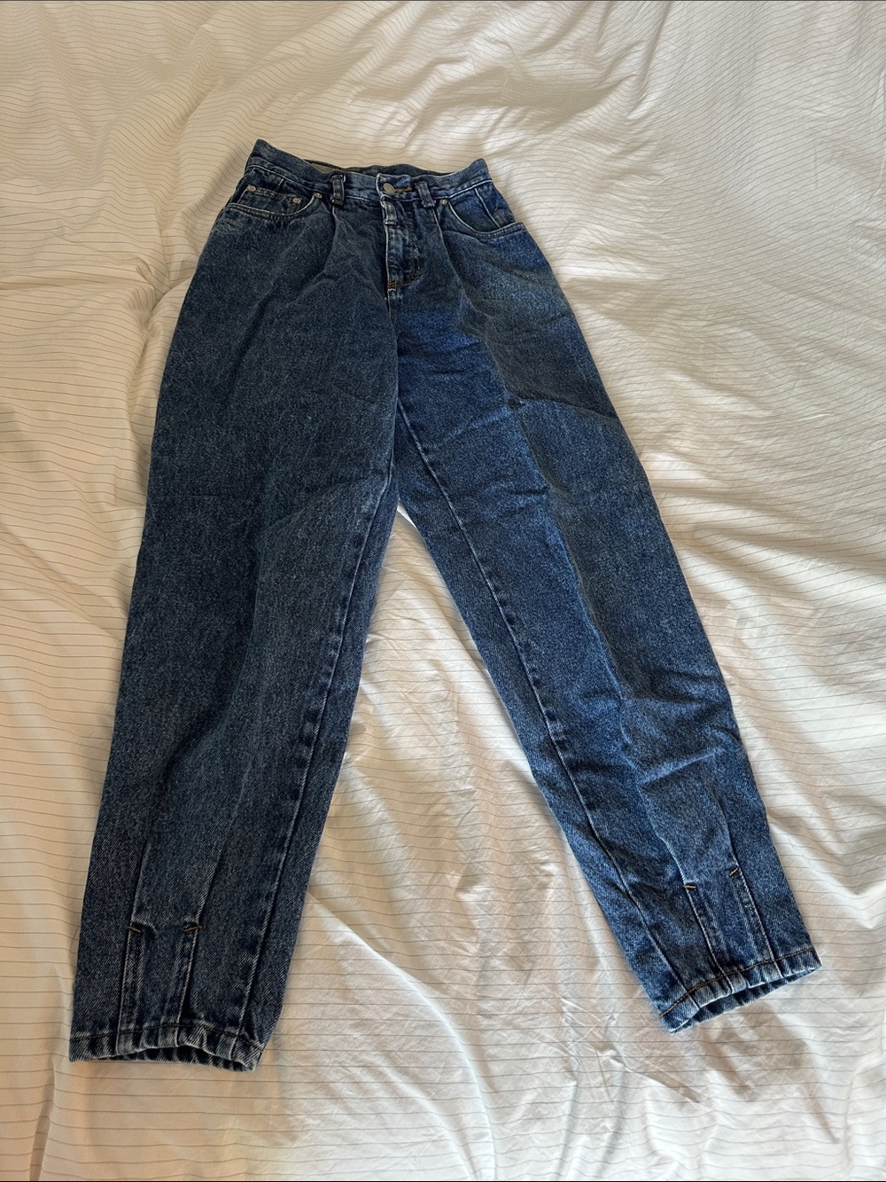 Vintage 80’s Express High-Waist Dark Blue Mom Jeans